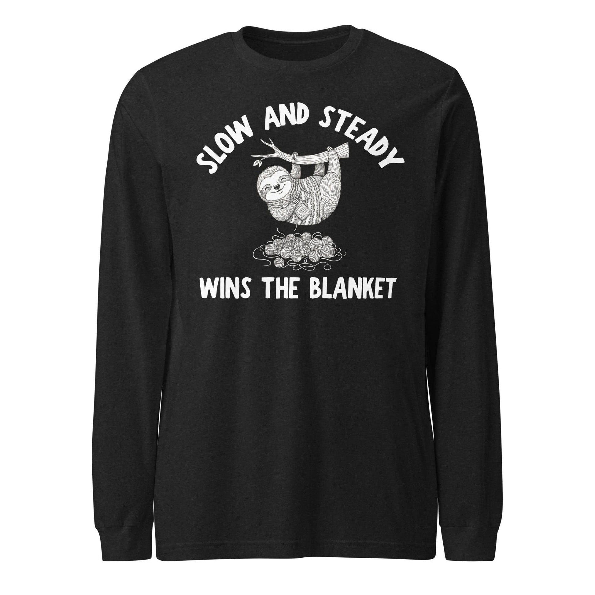 Sloth Blanket Long Sleeve Tee Black Heather / S