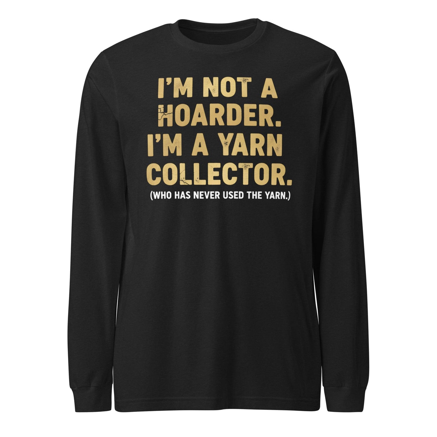 Yarn Collector Long Sleeve Tee Black Heather / S