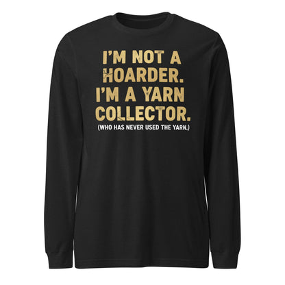 Yarn Collector Long Sleeve Tee Black Heather / S