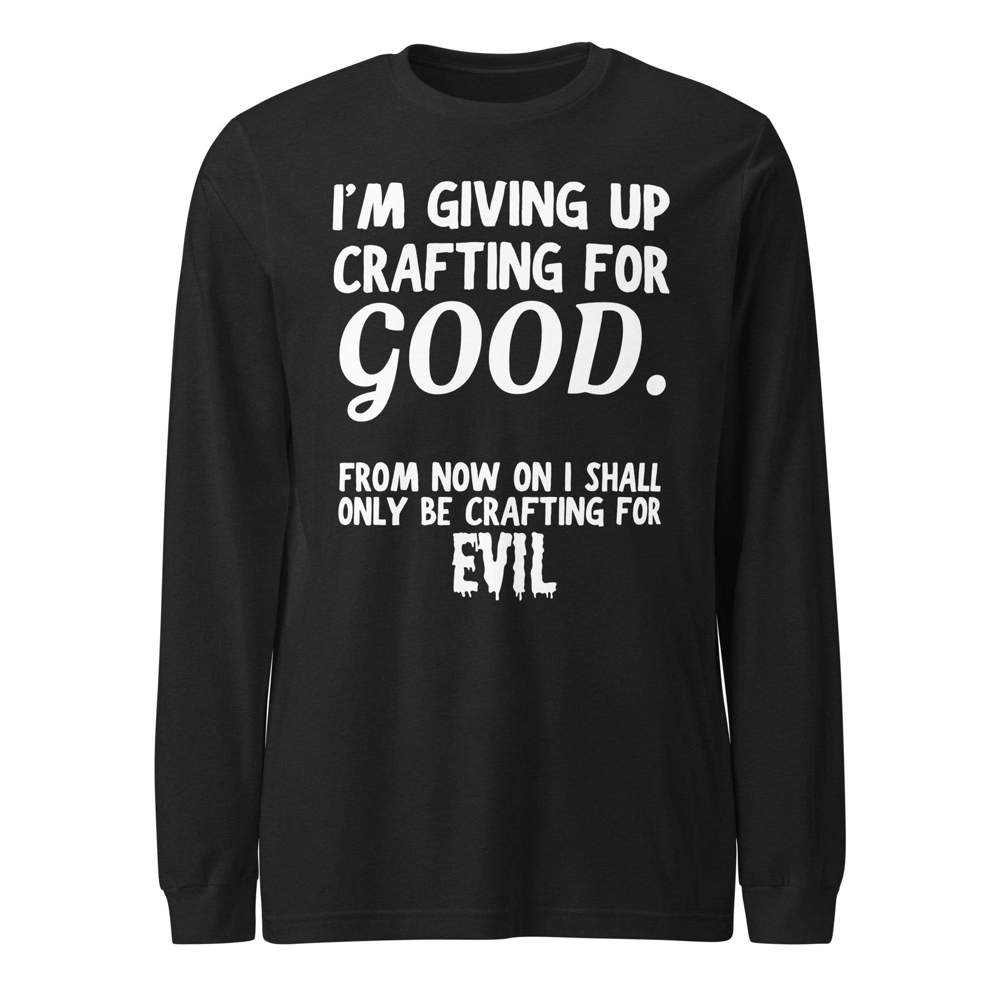 Crafting for Good Long Sleeve Tee Black Heather / XS
