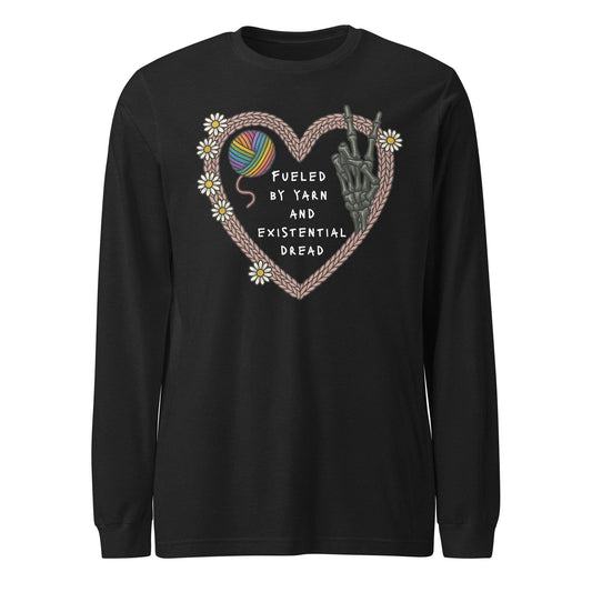 Existential Yarn Long Sleeve Tee Black Heather / XS