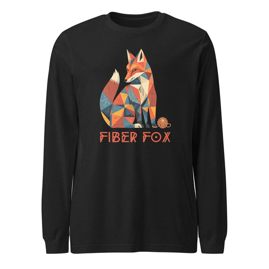 Fiber Fox Long Sleeve Tee Black Heather / XS