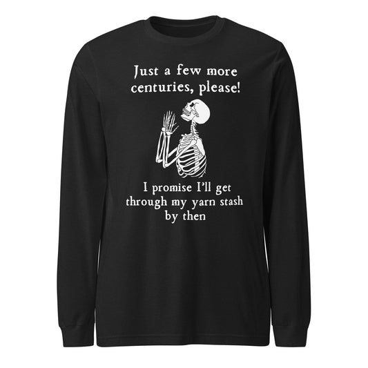 Just a Bit Longer Long Sleeve Tee Black Heather / XS
