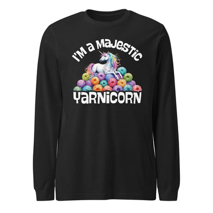 Yarnicorn Long Sleeve Tee Black Heather / XS