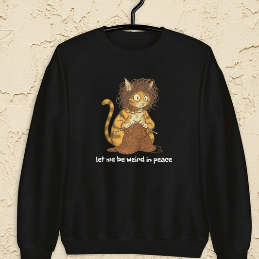 Be Weird in Peace Sweatshirt Black / S
