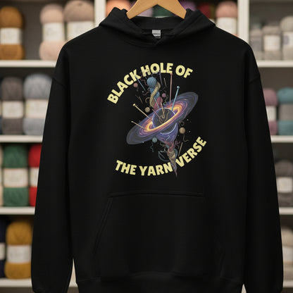 Black Hole of the Yarniverse Hoodie Black / S
