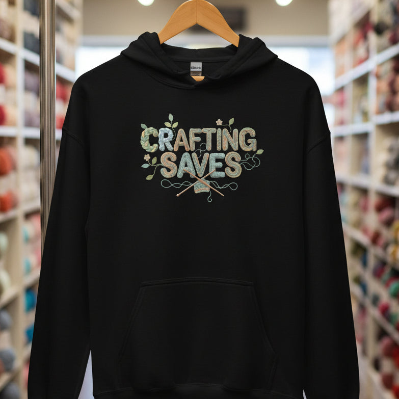 Crafting Saves Hoodie Black / S