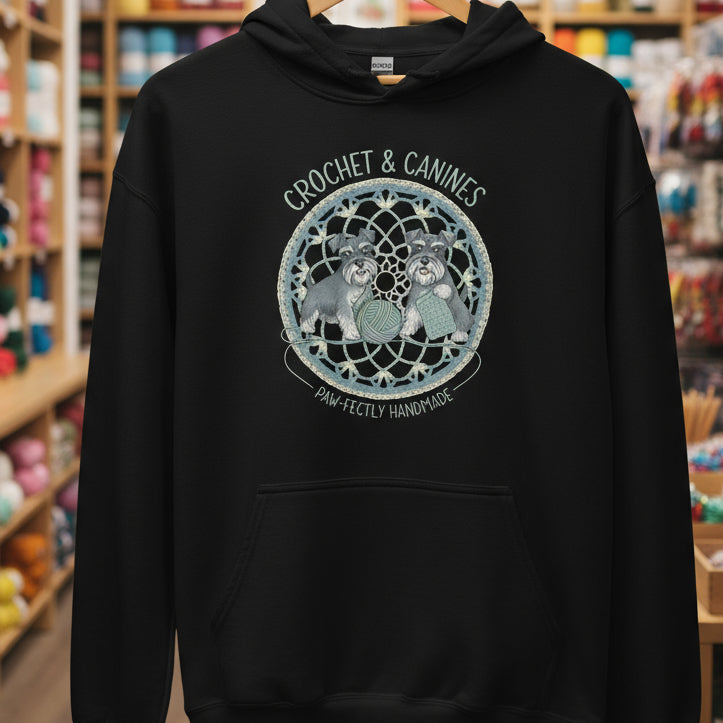 Crochet & Canines Hoodie Black / S