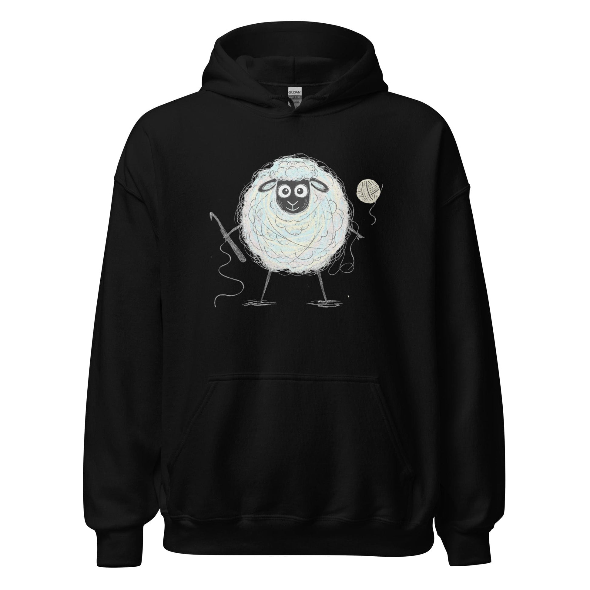 Crochet Sheepet Hoodie Black / S