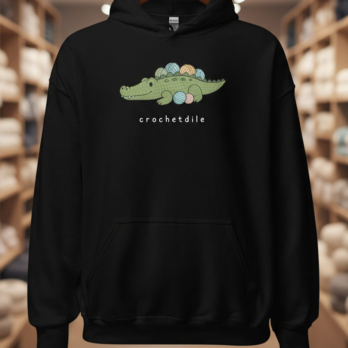 Crochetdile Hoodie Black / S