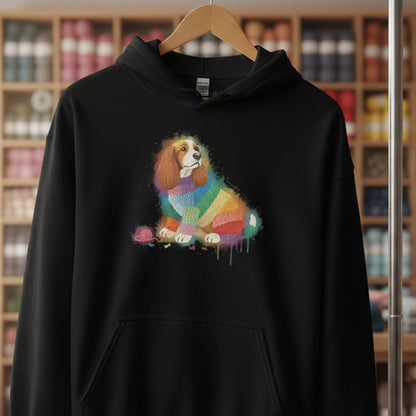 Dog Dye Splash Hoodie Black / S