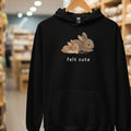 Felt Cute Hoodie Black / S