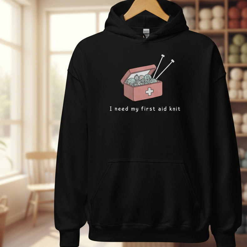 First Aid Knit Hoodie Black / S