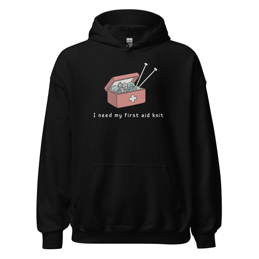 First Aid Knit Hoodie Black / S