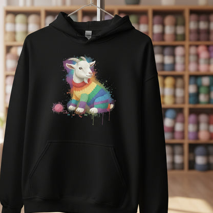 Goat Dye Splash Hoodie Black / S