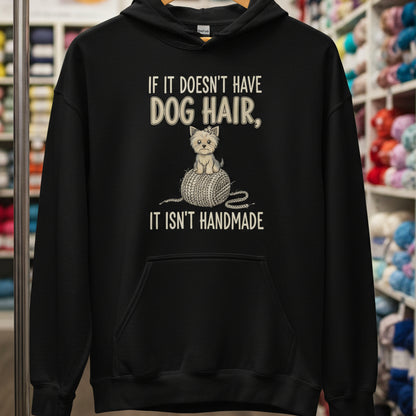 Handmade = dog hair Hoodie Black / S