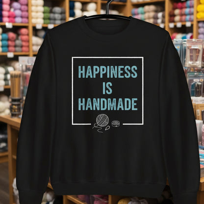 Happiness Is Handmade Sweatshirt Black / S