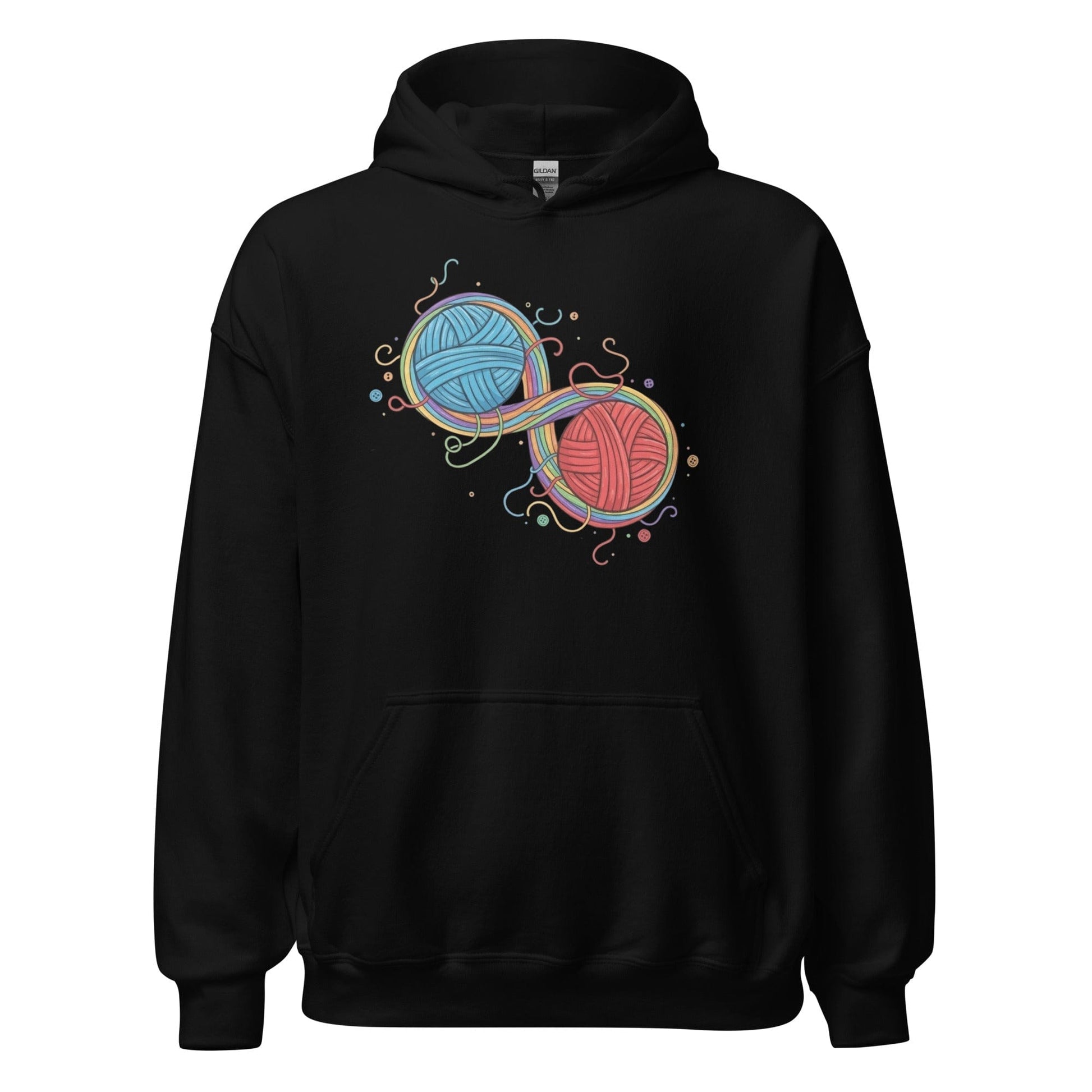 Infinity Yarn Hoodie Black / S