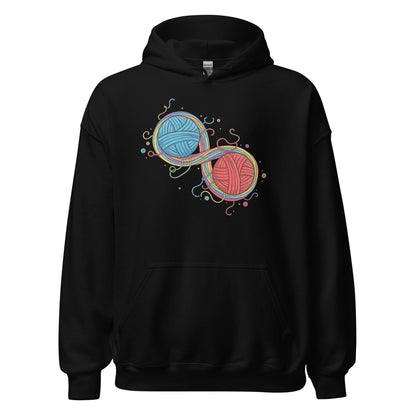 Infinity Yarn Hoodie Black / S
