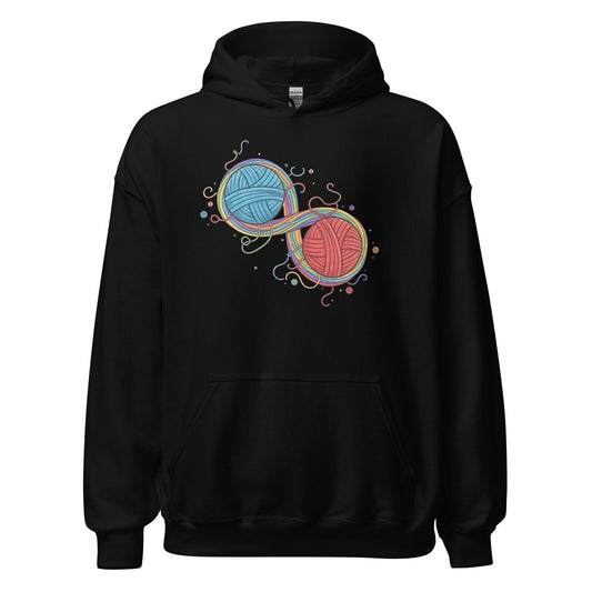 Infinity Yarn Hoodie Black / S