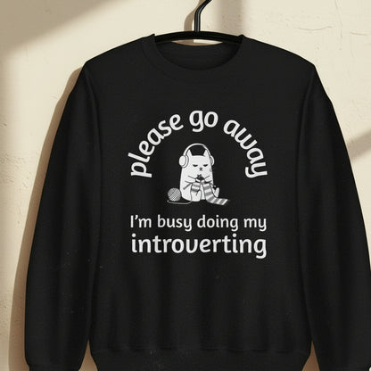 Introverting Sweatshirt Black / S