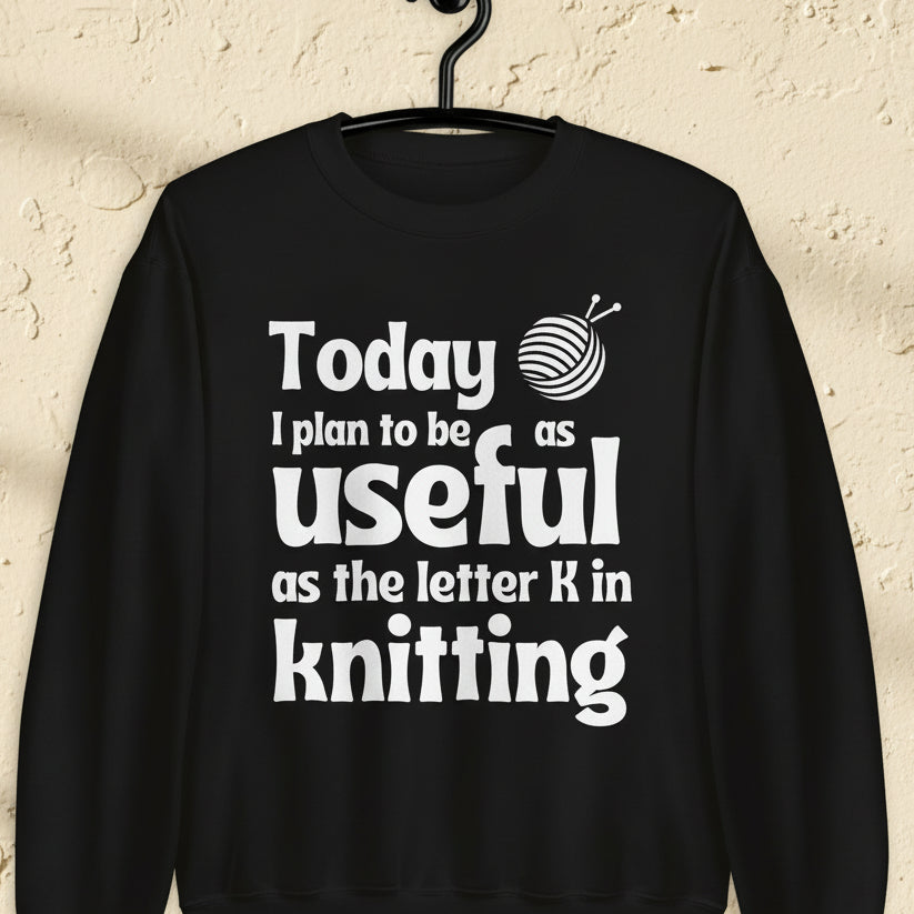 K in Knitting Sweatshirt Black / S