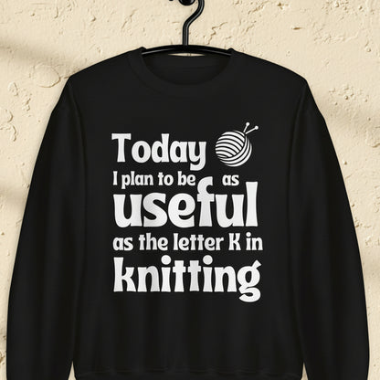 K in Knitting Sweatshirt Black / S