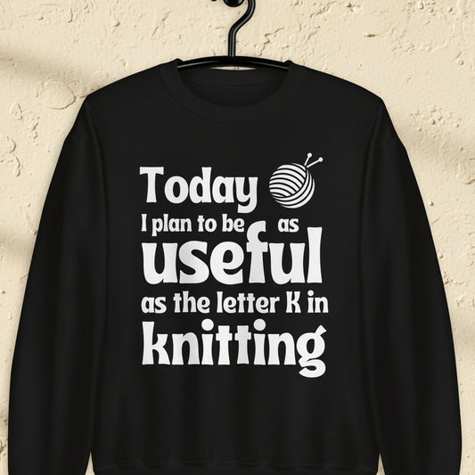 K in Knitting Sweatshirt Black / S