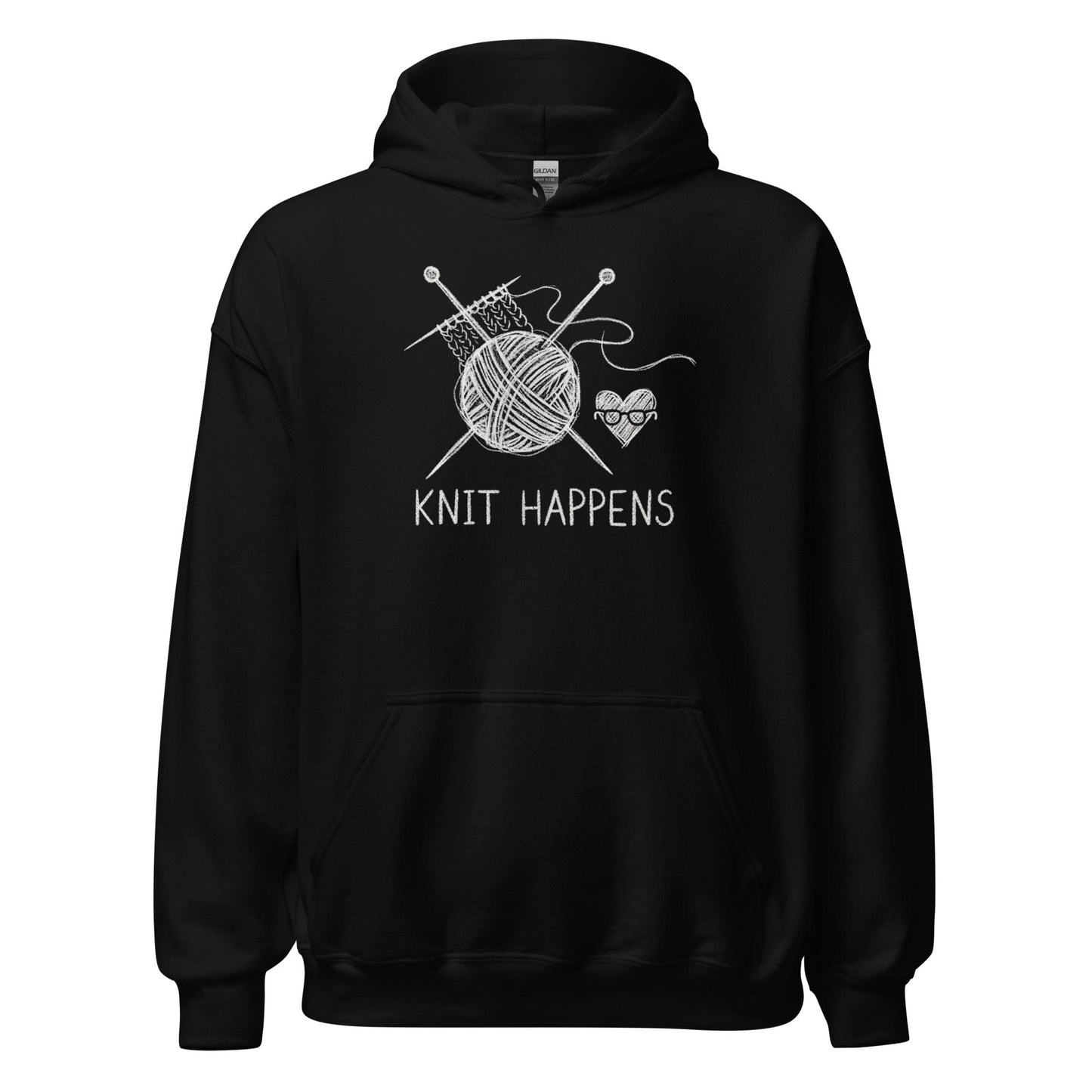 Knit Happens Sketch Hoodie Black / S