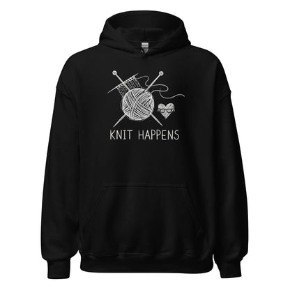 Knit Happens Sketch Hoodie Black / S