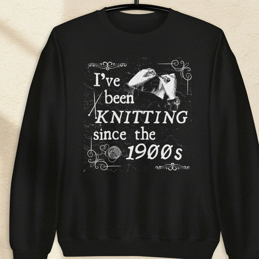Knitting Since the 1900s Sweatshirt Black / S