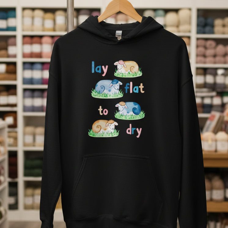 Lay Flat to Dry Group Hoodie Black / S