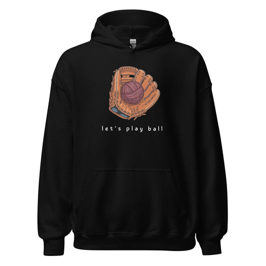 Lets Play Ball Hoodie Black / S