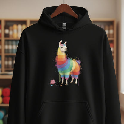 Llama Dye Splash Hoodie Black / S