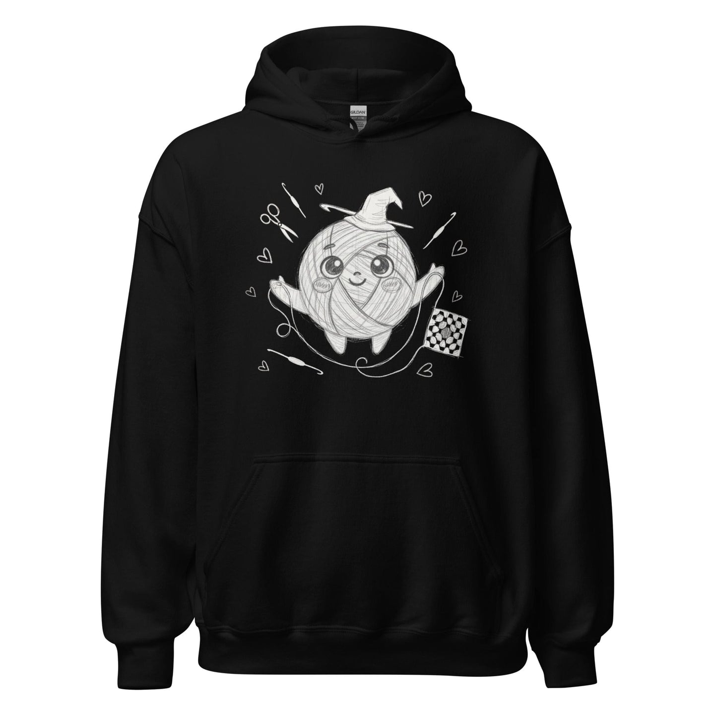 Magic Yarn Hoodie Black / S