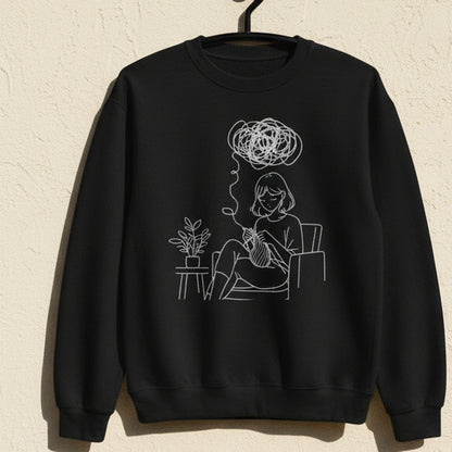 Mental Health Crafting Sweatshirt Black / S