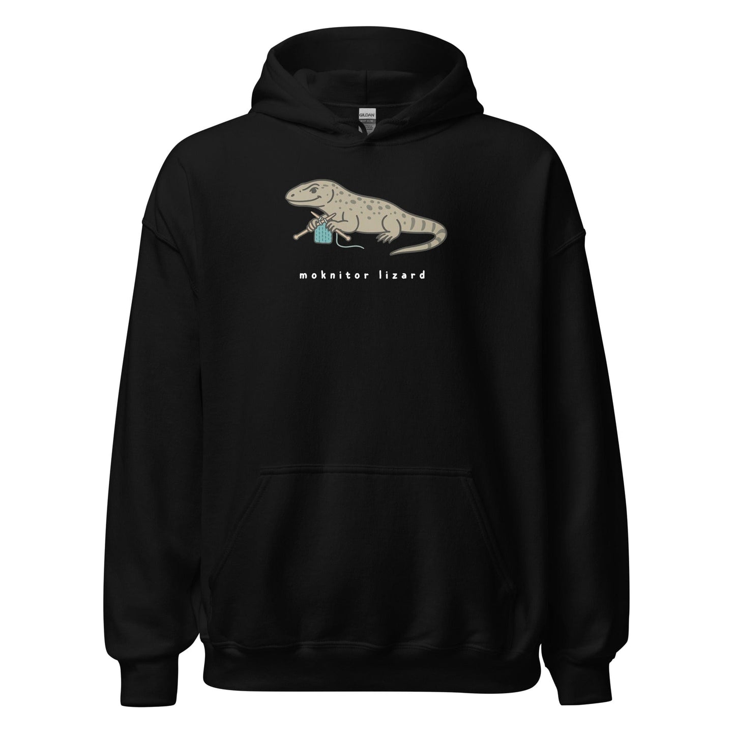 Moknitor Lizard Hoodie Black / S