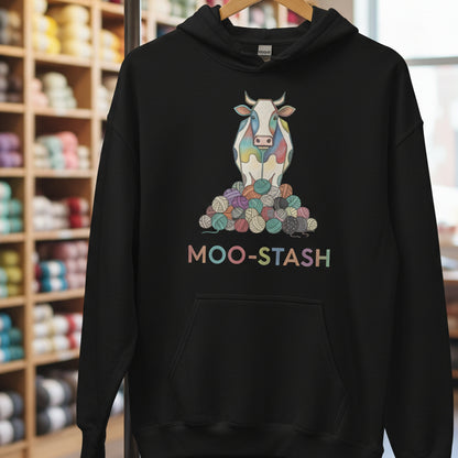 Moo Stash Hoodie Black / S