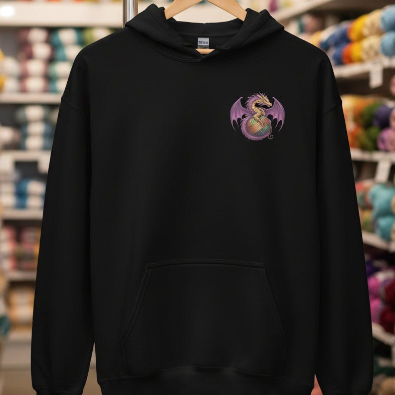 Pocket Dragon Hoodie Black / S