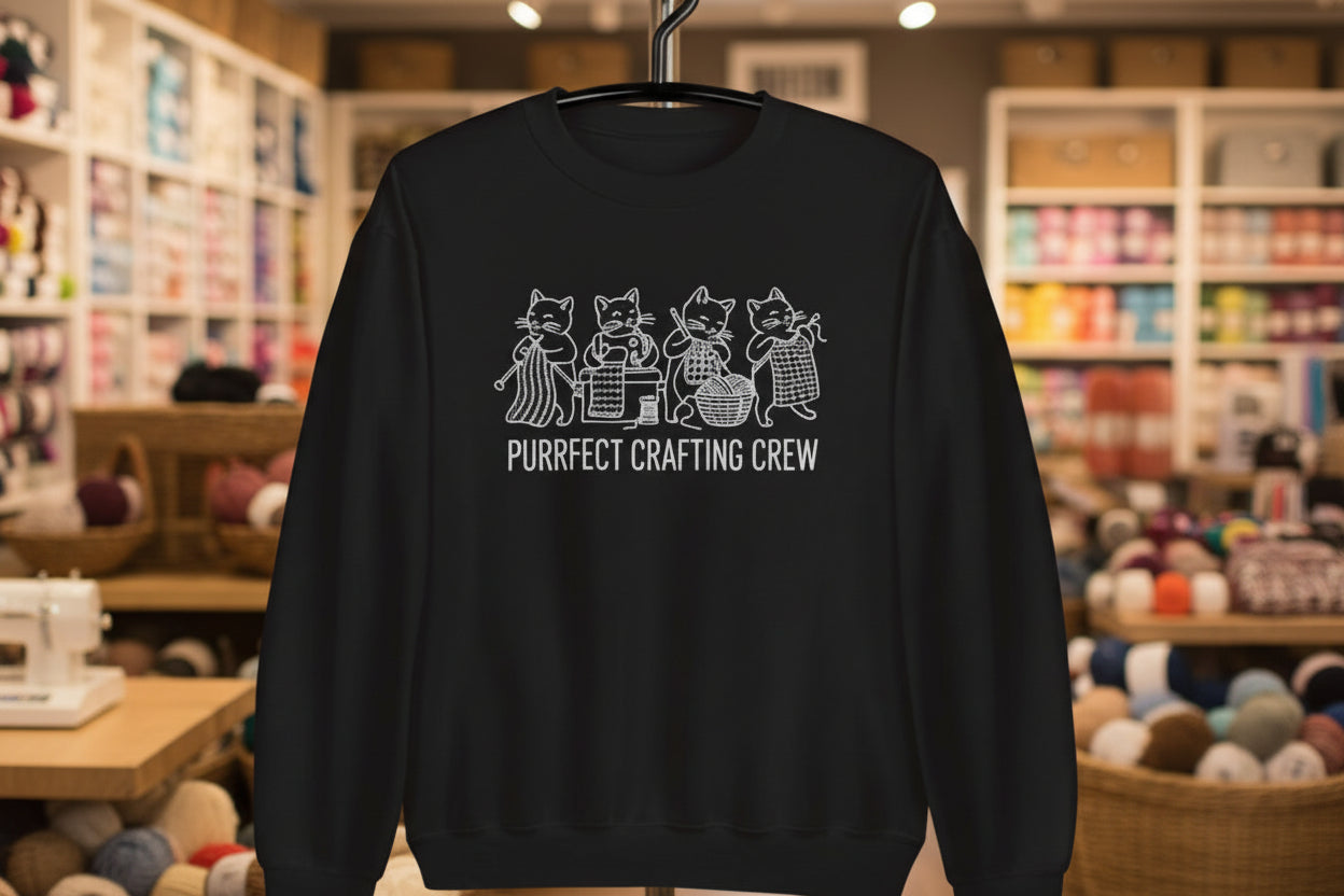 Purrfect Sweatshirt Black / S