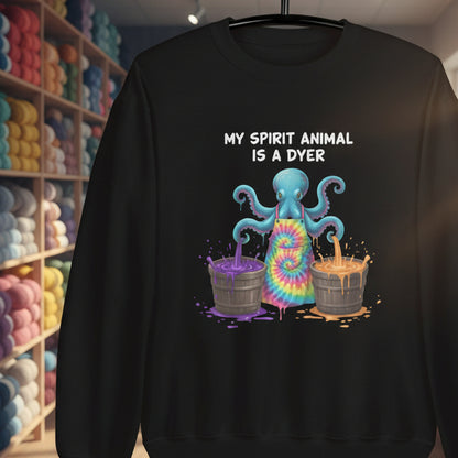 Spirit Animal Is A Dyer Sweatshirt Black / S