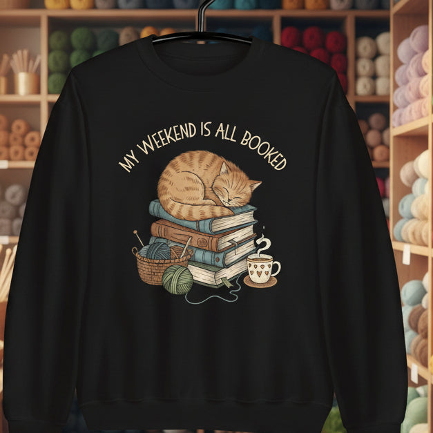 Weekend Booked Sweatshirt Black / S