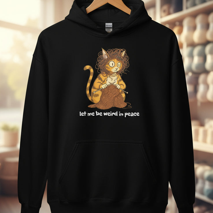 Weird in Peace Hoodie Black / S