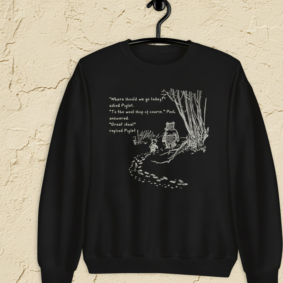 Where Shall We Go Sweatshirt Black / S