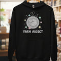 Yarn Addict Sketch Hoodie Black / S