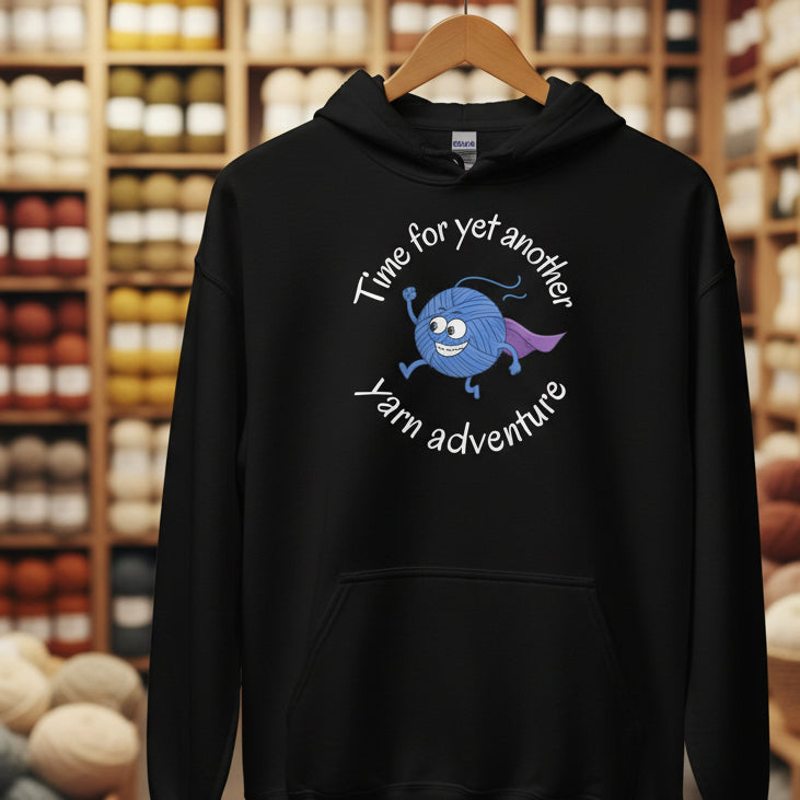 Yarn Adventure Hoodie Black / S