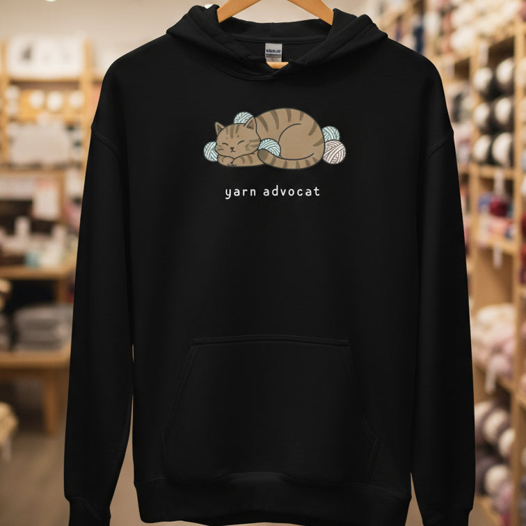 Yarn Advocat Hoodie Black / S