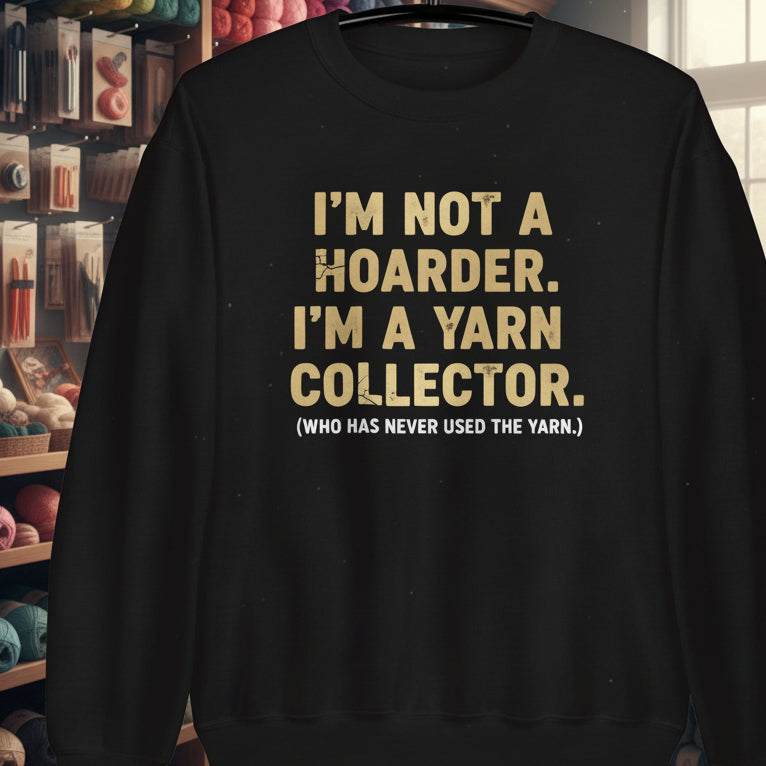 Yarn Collector Sweatshirt Black / S