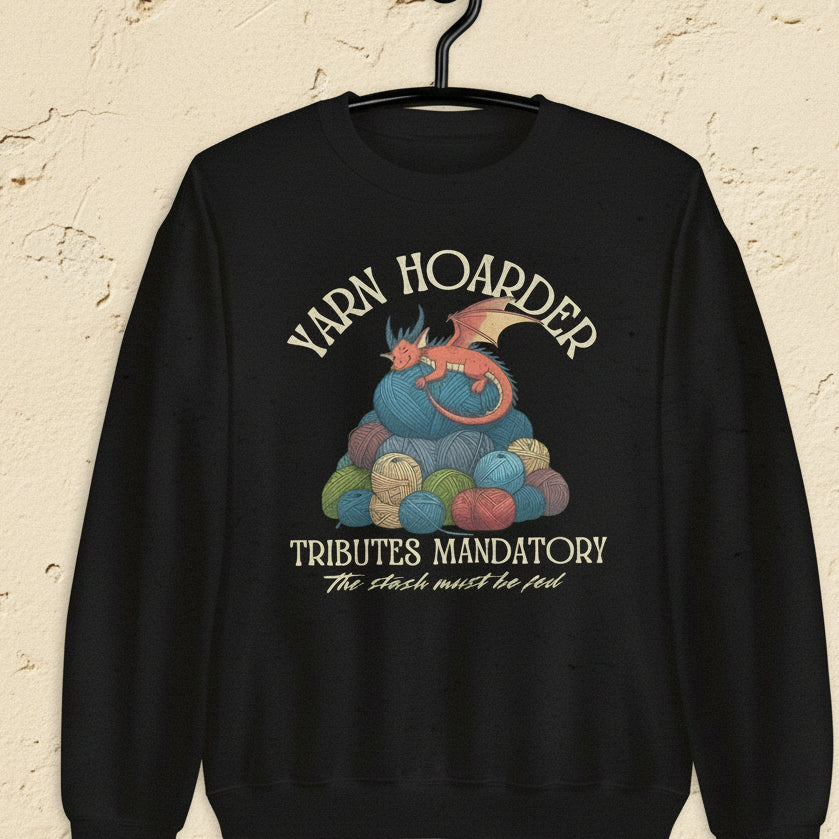 Yarn Hoarder Sweatshirt Black / S
