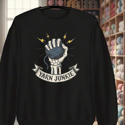 Yarn Junkie Sweatshirt Black / S
